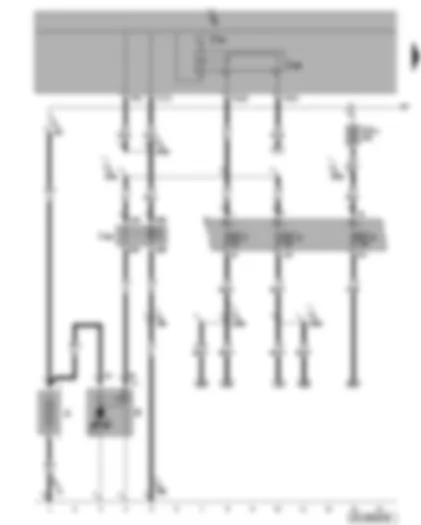 Wiring Diagram  VW PASSAT 2010 - Battery - starter - terminal 15 voltage supply relay - terminal 50 voltage supply relay - fuses