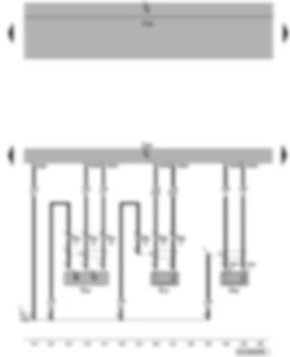 Wiring Diagram  VW PASSAT 2010 - Engine control unit - engine speed sender - knock sensors 1 and 2