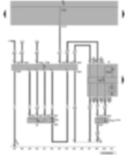 Wiring Diagram  VW PASSAT 2010 - Fuel pump control unit - dash panel insert - fuel gauge - fuel system pressurisation pump - fuel gauge sender