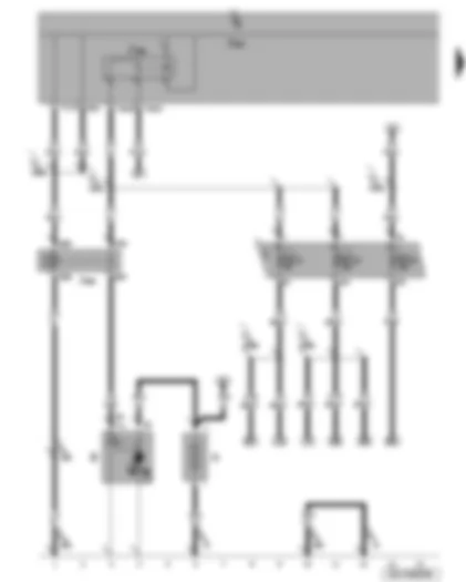 Wiring Diagram  VW PASSAT 2010 - Battery - starter - terminal 15 voltage supply relay - terminal 50 voltage supply relay - fuses