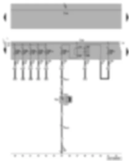 Wiring Diagram  VW PASSAT 2009 - Circulation pump relay - fuses SB - coolant circulation pump
