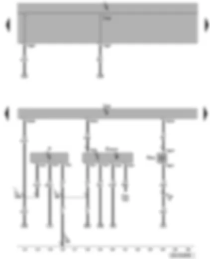 Wiring Diagram  VW PASSAT 2009 - Engine control unit - fuel pressure regulating valve - clutch position sender - brake light switch