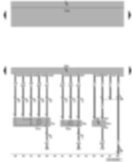 Wiring Diagram  VW PASSAT 2009 - Engine control unit - air mass meter - Lambda probe - Lambda probe after catalytic converter