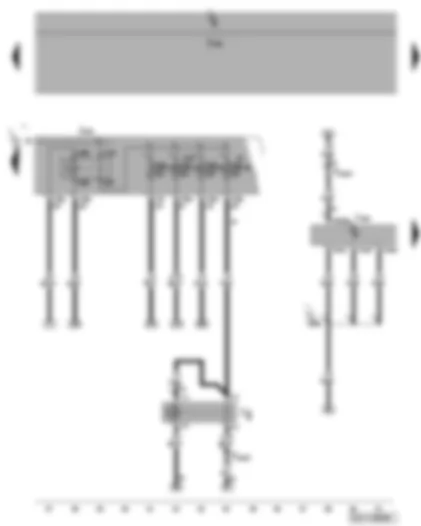 Wiring Diagram  VW PASSAT 2010 - Engine control unit - Motronic current supply relay 2 - fuses SB