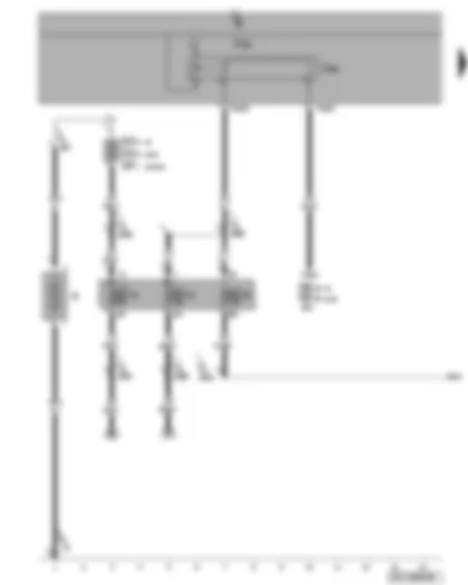 Wiring Diagram  VW PASSAT 2010 - Battery - terminal 15 voltage supply relay 2 - fuses