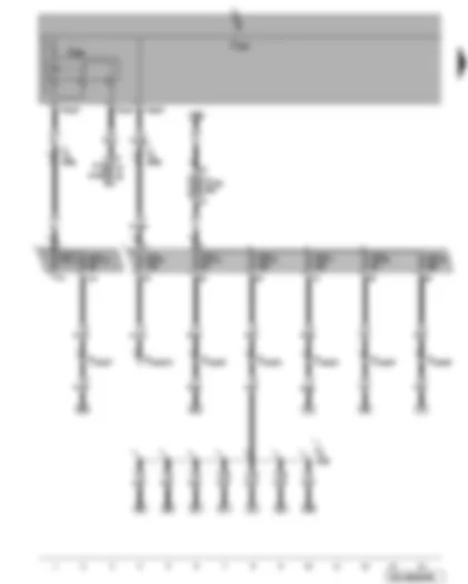 Wiring Diagram  VW PASSAT 2010 - Fuses - terminal 15 voltage supply relay
