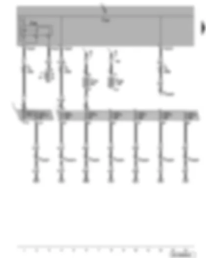 Wiring Diagram  VW PASSAT 2010 - Fuses - terminal 15 voltage supply relay - battery