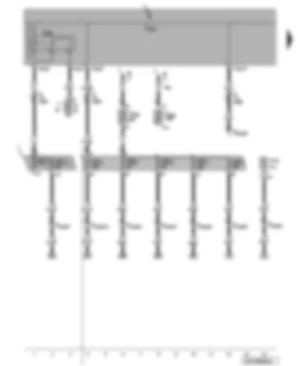 Wiring Diagram  VW PASSAT 2010 - Fuses - terminal 15 voltage supply relay - battery