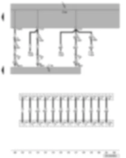 Wiring Diagram  VW PASSAT 2009 - Accident data memory - right dipped beam bulb - right main beam bulb
