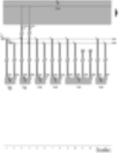 Wiring Diagram  VW PASSAT 2010 - Climatronic control unit - air conditioning system control unit - trailer detector control unit - convenience system central control unit - steering column electronics control unit