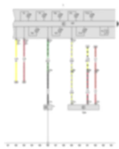 Wiring Diagram  VW PASSAT 2009 - Oil pressure switch - Oil level and oil temperature sender - Dash panel insert