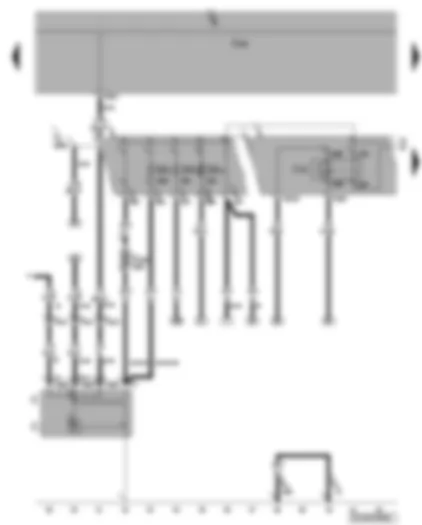 Wiring Diagram  VW PASSAT 2010 - Alternator - terminal 30 voltage supply relay - fuses