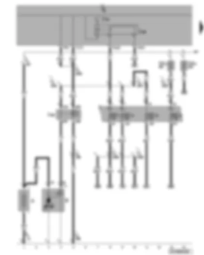 Wiring Diagram  VW PASSAT 2010 - Battery - starter - terminal 15 voltage supply relay - terminal 50 voltage supply relay - fuses