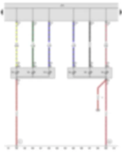 Wiring Diagram  VW PASSAT 2010 - Right tail light bulb - Left tail light bulb - Rear left turn signal bulb - Rear right turn signal bulb - Left brake light bulb - Right brake light bulb