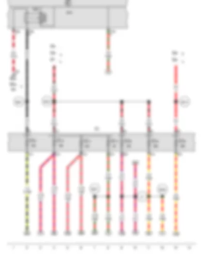Wiring Diagram  VW PASSAT 2010 - Onboard supply control unit - Fuse holder C