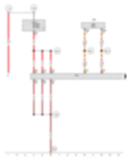 Wiring Diagram  VW PASSAT 2010 - Data bus diagnostic interface - Amplifier - Fuse 18 on fuse holder B - Fuse 19 on fuse holder B