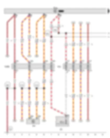 Wiring Diagram  VW PASSAT 2016 - Data bus diagnostic interface - Reversing camera - Fuse holder C