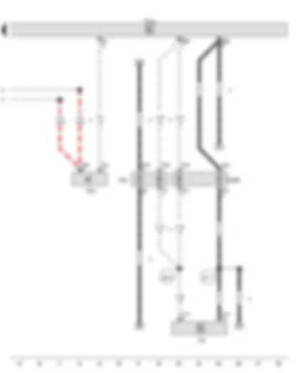 Wiring Diagram  VW PASSAT 2015 - Rear lid handle release button - Control unit 1 for information electronics - Reversing camera