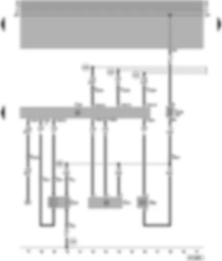 Wiring Diagram  VW PASSAT 1999 - Motronic control unit - Lambda probe - air mass meter - activated charcoal filter system solenoid valve
