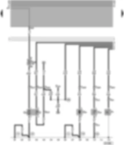 Wiring Diagram  VW PASSAT 1998 - Oil pressure switch - fuel pump - fuel gauge sender - speedometer sender - coolant shortage indicator sender