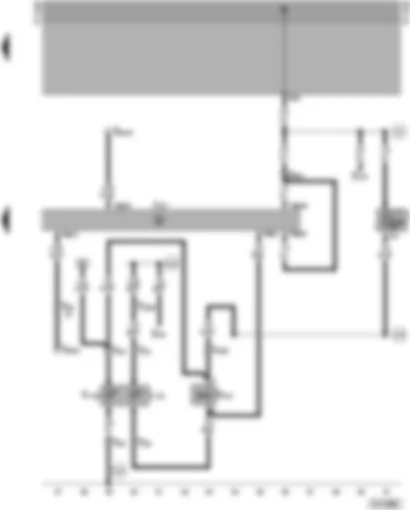 Wiring Diagram  VW PASSAT 1998 - Automatic gearbox control unit - selector lever lock solenoid - selector lever illumination