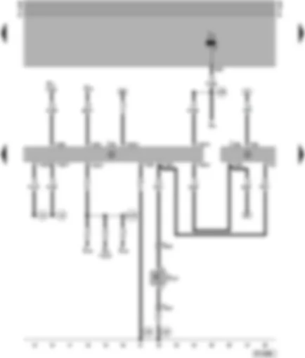Wiring Diagram  VW PASSAT 1999 - Alarm system I control unit - alarm system II control unit - alarm system OFF switch