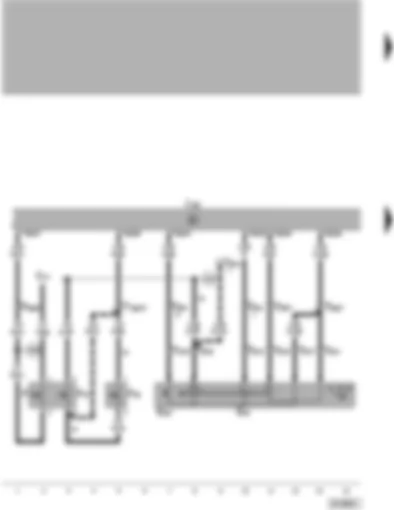 Wiring Diagram  VW PASSAT 1998 - Motronic control unit - brake light switch - clutch pedal switch - brake pedal switch for CCS - CCS switch