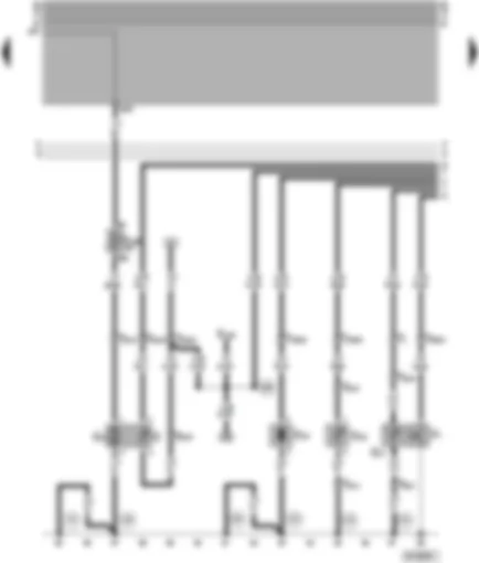 Wiring Diagram  VW PASSAT 1999 - Oil pressure switch - fuel pump - fuel gauge sender - speedometer sender - coolant shortage indicator sender - ambient temperature sender