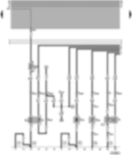 Wiring Diagram  VW PASSAT 1999 - Oil pressure switch - fuel pump - fuel gauge sender - ambient temperature sender - road speed sender - coolant shortage indicator sender