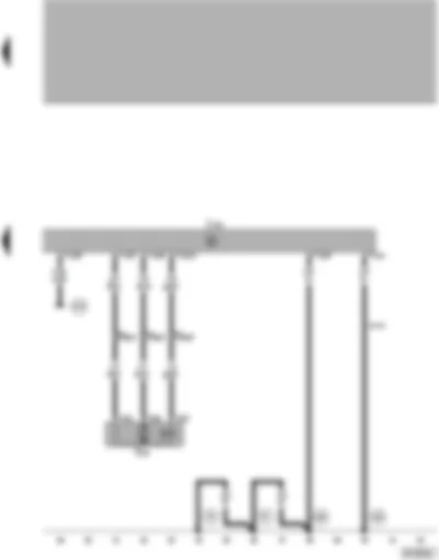 Wiring Diagram  VW PASSAT 1999 - CCS control unit - pneumatic control unit