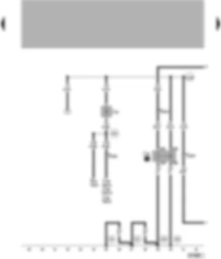 Wiring Diagram  VW PASSAT 1999 - Blocking diode - radiator fan relay