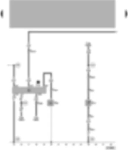 Wiring Diagram  VW PASSAT 1997 - Air conditioner control unit - air conditioner magnetic coupling - ambient temperature sensor