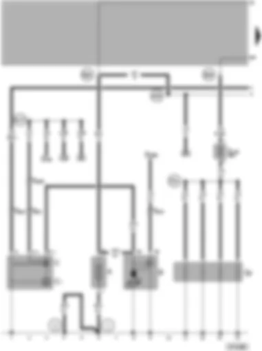 Wiring Diagram  VW PASSAT 1998 - Battery - starter - alternator - engine glow plugs