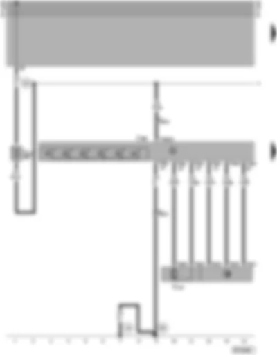 Wiring Diagram  VW PASSAT 1998 - Electric window for driver