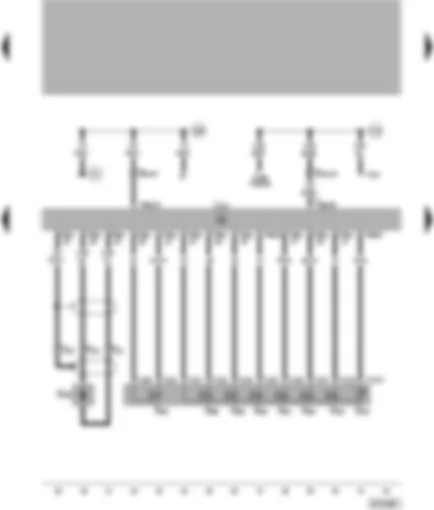 Wiring Diagram  VW PASSAT 1998 - Automatic gearbox control unit - solenoid valves