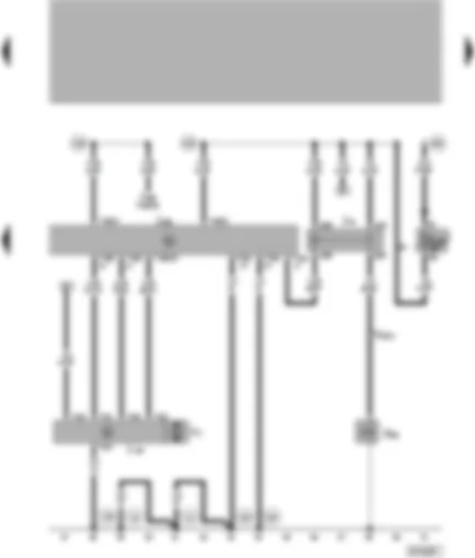 Wiring Diagram  VW PASSAT 1997 - Climatronic control unit - front fresh air blower - magnetic coupling relay - air conditioner magnetic coupling