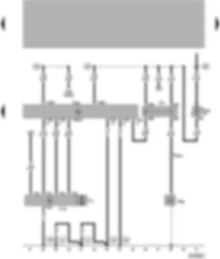 Wiring Diagram  VW PASSAT 1998 - Climatronic control unit - front fresh air blower - magnetic coupling relay - air conditioner magnetic coupling