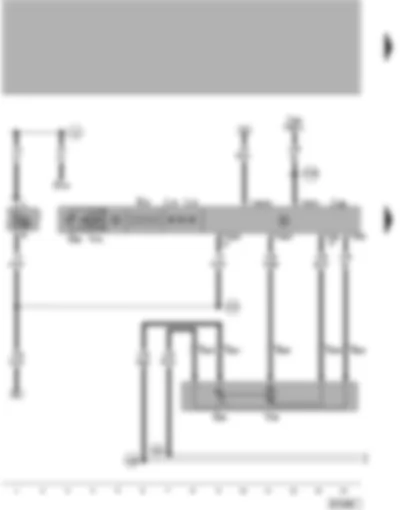Wiring Diagram  VW PASSAT 1999 - Climatronic control unit - temperature flap positioning motor