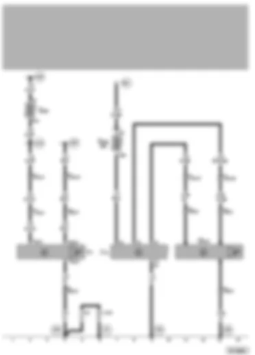 Wiring Diagram  VW PASSAT 1999 - Automatic anti-dazzle interior mirror - rain sensor - automatic intermittent wash/wipe relay