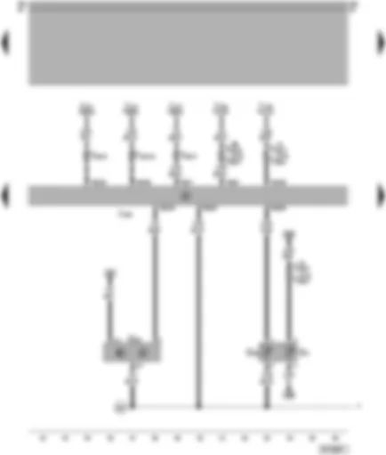 Wiring Diagram  VW PASSAT 1999 - Motronic control unit - coolant temperature sender - Hall sender