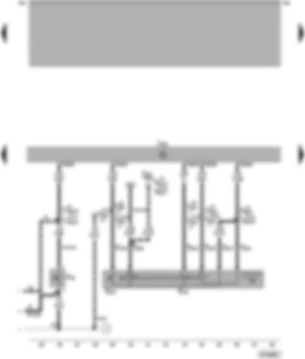 Wiring Diagram  VW PASSAT 1999 - Motronic control unit - clutch pedal switch - CCS switch