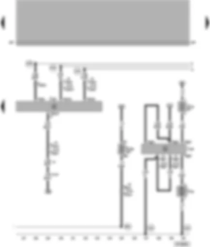 Wiring Diagram  VW PASSAT 1999 - Motronic control unit - coolant pump control unit - coolant pump