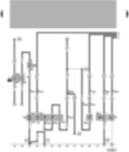 Wiring Diagram  VW PASSAT 1999 - Oil pressure switch - fuel gauge sender - speedometer sender - sender for coolant shortage warning indicator fuel pump - fuel pump relay