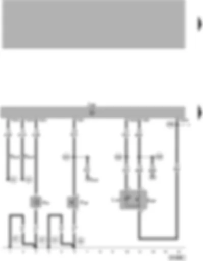 Wiring Diagram  VW PASSAT 1999 - Convenience electrics central control unit - switch for anti-theft alarm system - alarm horn - switch for deactivating interior monitoring