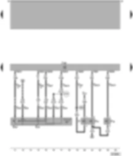 Wiring Diagram  VW PASSAT 1999 - Diesel direct injection system control unit - cruise control system switch (CCS) - brake light switch - clutch pedal switch