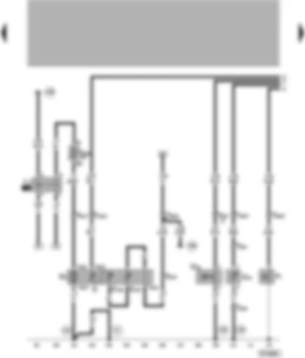 Wiring Diagram  VW PASSAT 1999 - Oil pressure switch - fuel gauge sender - speedometer sender - sender for coolant shortage indicator  - fuel pump - fuel pump relay