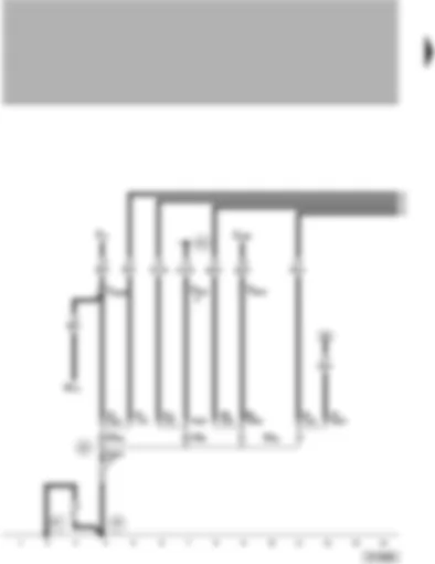 Wiring Diagram  VW PASSAT 1998 - Reversing lights - left turn signal - left brake and tail light bulb