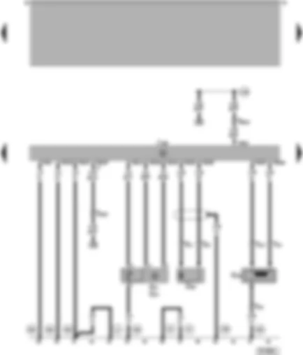 Wiring Diagram  VW PASSAT 1999 - Diesel direct injection system control unit - engine speed sender - intake manifold pressure sender - needle lift sender - intake manifold temperature sender