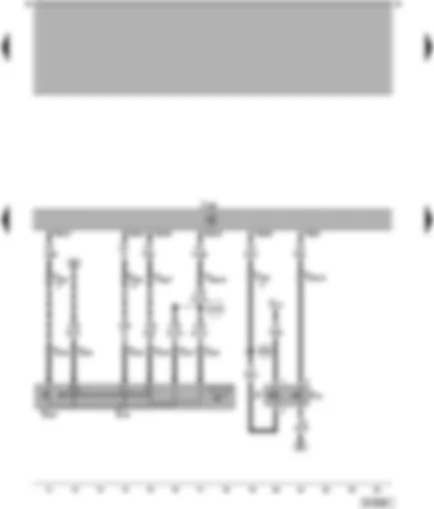 Wiring Diagram  VW PASSAT 1999 - Diesel direct injection system control unit - cruise control system switch (CCS) - brake light switch - brake pedal switch for CCS