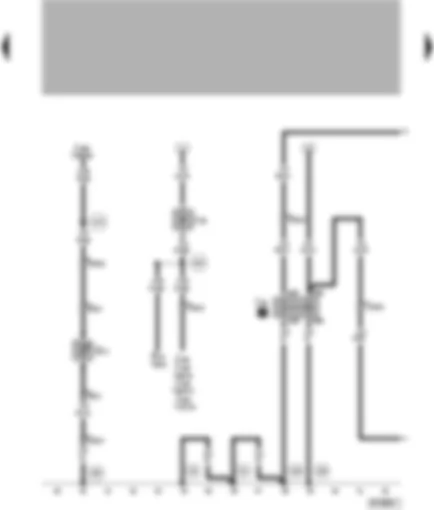 Wiring Diagram  VW PASSAT 1999 - Blocking diode - radiator fan relay - ambient temperature sender